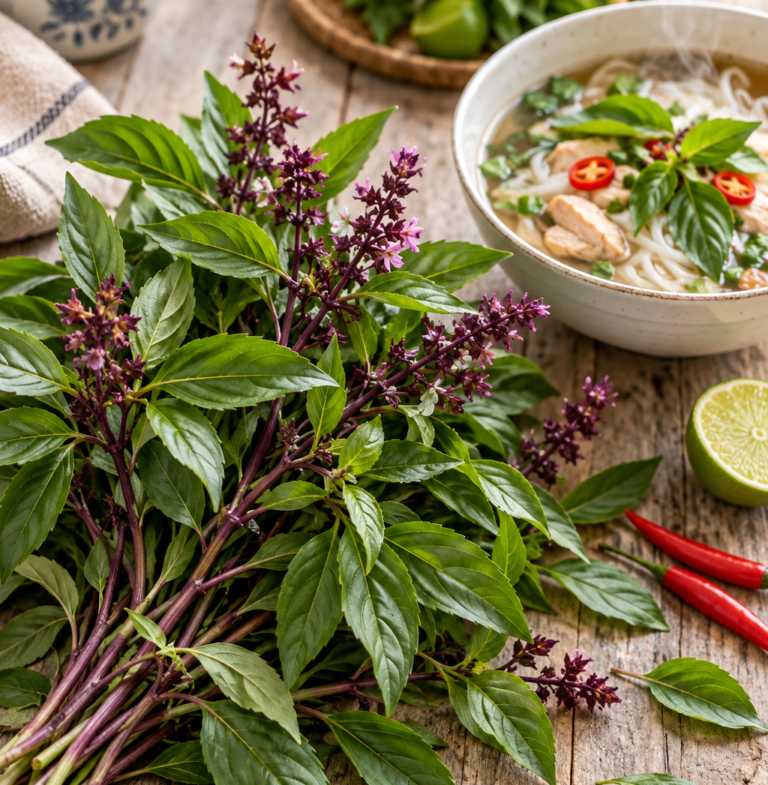Thai Basil: The Complete Guide to Growing, Cooking, and Using This Anise-Scented Southeast Asian Herb